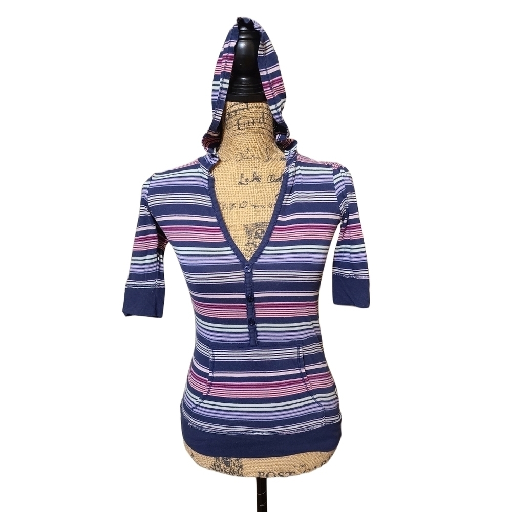 𝅺Unionbay | Purple Striped Shirt